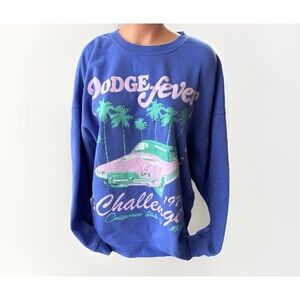 Dodge Grayson Threads Womens Purple Crewneck Sweatshirt Size XL Challenger